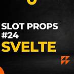 svelte pass props to slot
